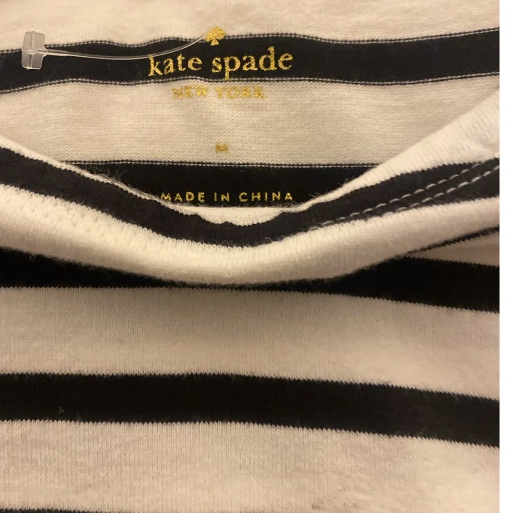 Kate Spade Black and White Striped Dress - S black white striped , all cotton
